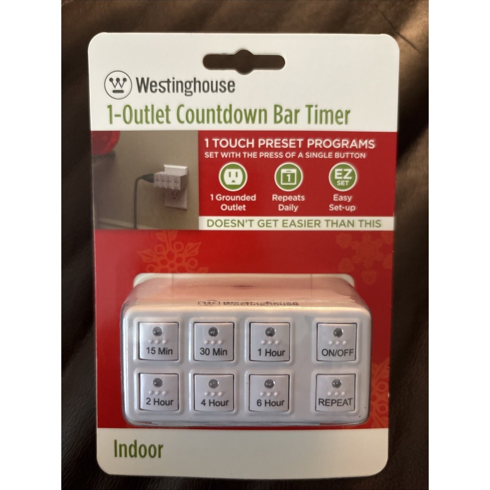 New Westinghouse 1-Outlet Countdown Bar Timer